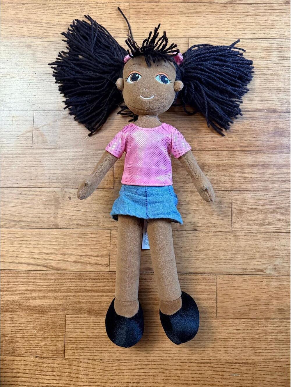 EUC Girl Scouts of America Girl Plush pigtails stuffed animal doll